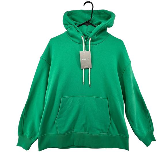 Everlane Size Small NEW Sweatshirt Hoodie Mint Green Oversized Unisex Hood - Picture 1 of 4